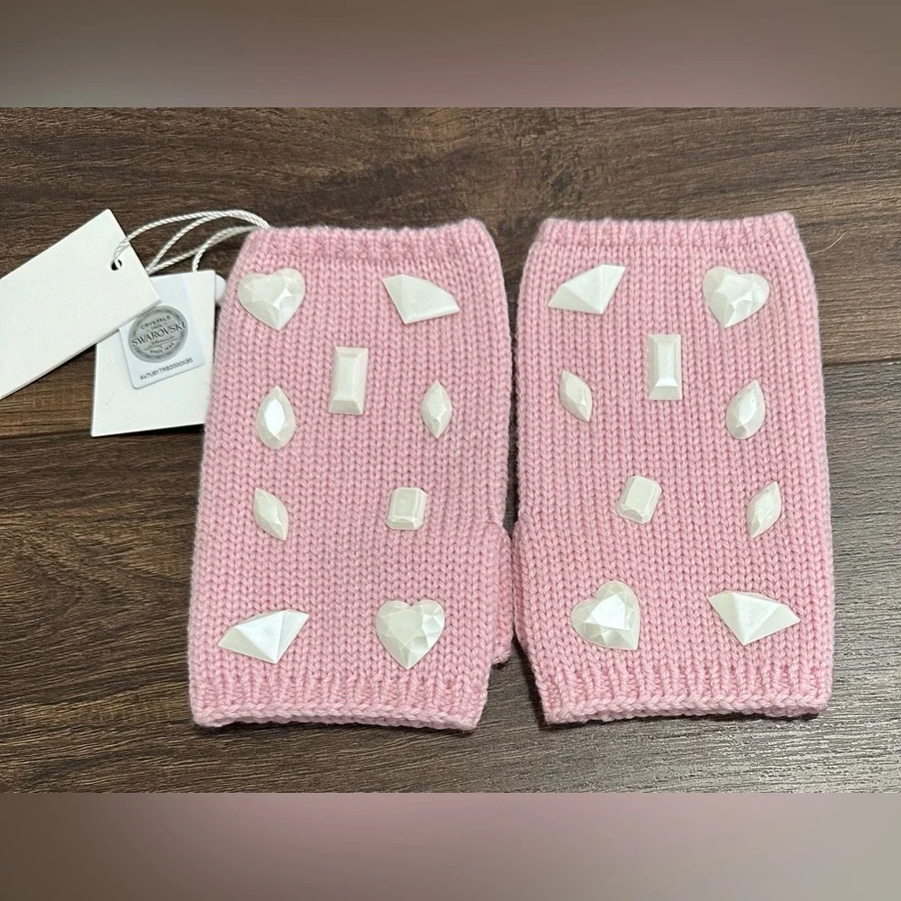Girl's Carolyn Rowan x Stephanie Gottlieb Merino Wool Fingerless Gloves